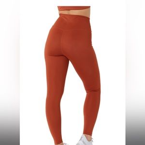 4/$20 - Lole burst pocket high waisted ankle leggings terracotta -women’s small